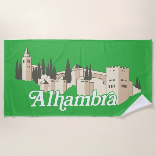 Alhambra Strandtuch (Vorderseite)