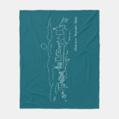 Alhambra Sunset Fleecedecke (Vorderseite)