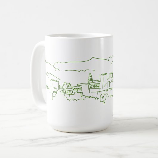 Alhambra Sunset Kaffeetasse (Vorderseite Links)
