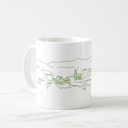 Alhambra Sunset Kaffeetasse (Vorderseite Links)