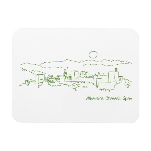 Alhambra Sunset Magnet (Horizontal)