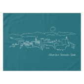 Alhambra Sunset Tischdecke (Vorderseite (Horizontal))