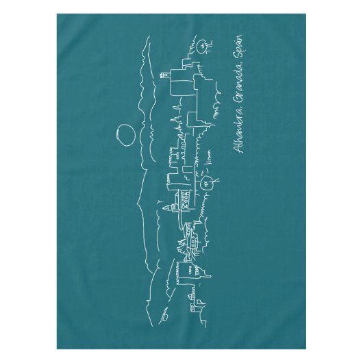 Alhambra Sunset Tischdecke (Vorderseite)