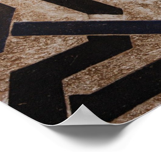 Alhambra Tile Design Poster (Ecke)
