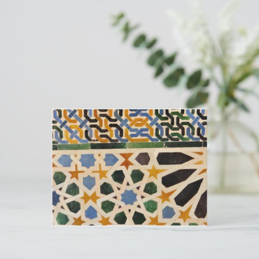 Alhambra Wall Tile #3 Postkarte (Stehend Vorderseite)