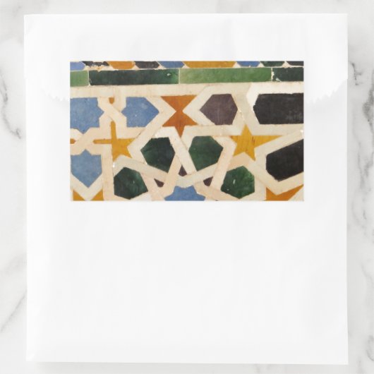 Alhambra Wall Tile #3 Rechteckiger Aufkleber (Tasche)