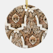 Alhambra-Wand-Fliese #7 Keramik Ornament (Vorne)