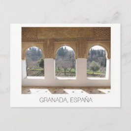 Alhambra windows ~ Granada, Spanien Postkarte