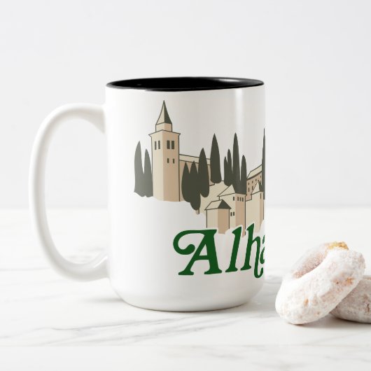 Alhambra Zweifarbige Tasse (Mit Donut)