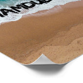 Alhamdulilah Beach Zuhause Poster (Ecke)