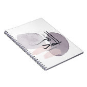 Alhamdulillah Arabic Calligraphy – Minimal Elegant Notizblock (Rechte Seite)