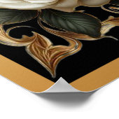 Alhamdulillah Arabische Islamische Blume Poster (Ecke)