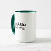 Alhamdulillah for Everything Minimal Islamic Gift Tasse (Vorderseite Links)