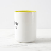 Alhamdulillah for Everything Minimal Islamic Gift Zweifarbige Tasse (Mittel)