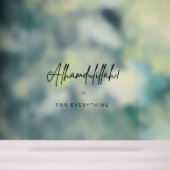 Alhamdulillah für alles acrylschild (Neutral)