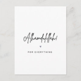 Alhamdulillah für alles postkarte