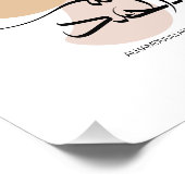 Alhamdulillah im modernen arabischen Kalligtaphy,  Fotodruck (Ecke)