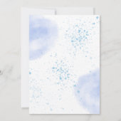 Alhamdulillah ist eine junge, blaue Muslimgeburt Einladung (Rückseite)