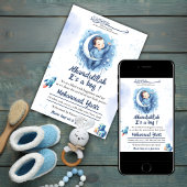 Alhamdulillah ist eine junge, blaue Muslimgeburt Einladung