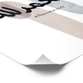 Alhamdulillah – Minimal Arabic Calligraphy Wall Ar Fotodruck (Ecke)