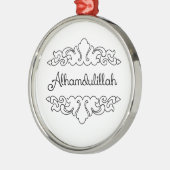 Alhamdulillah Ornament Aus Metall (Links)