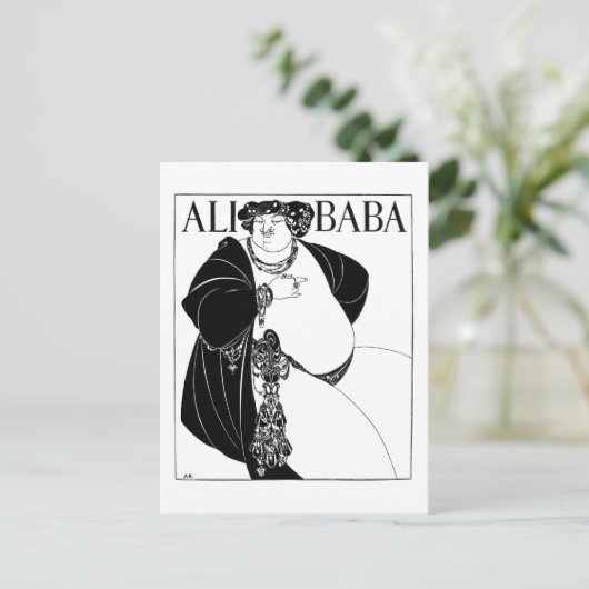 Ali Baba, Aubrey Beardsley Postkarte (Stehend Vorderseite)