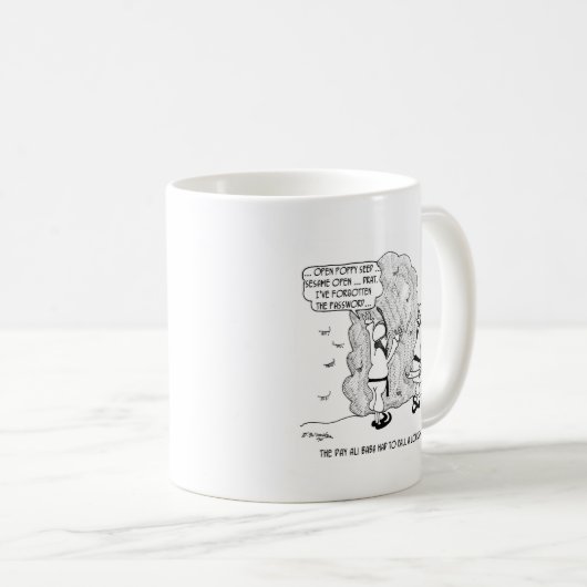 Ali Baba vergisst sein Passwort Kaffeetasse (VorderseiteRechts)