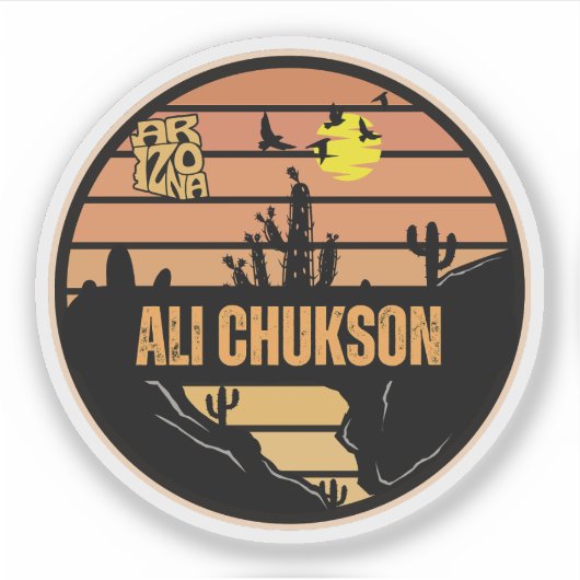 Ali Chukson, Arizona Aufkleber (Vorderseite)