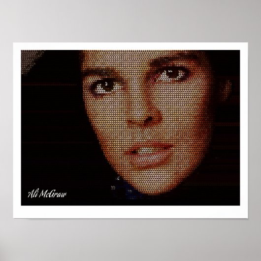 Ali McGraw Schottischer Terrier Mosaik Poster (Vorne)
