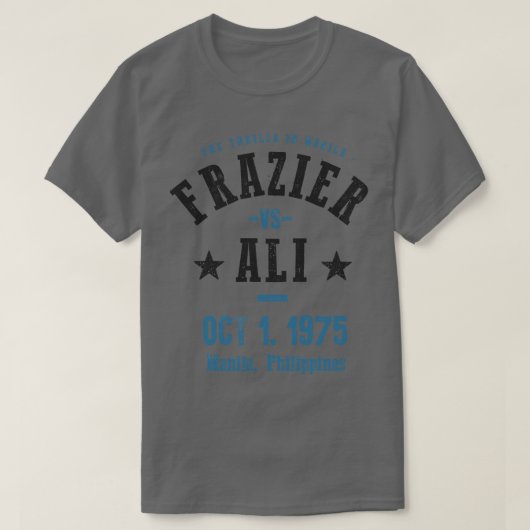 Ali vs Frazier The Thrilla in Manila Tshirt (Design vorne)