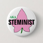 ALIAS ROSA KNOPF DES EFEU-STEMINIST BUTTON (Vorderseite)