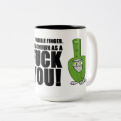 Alias… Schäumende Finger-Kostüm-Tasse Zweifarbige Tasse (VorderseiteRechts)