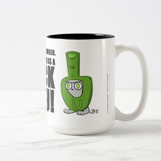 Alias… Schäumende Finger-Kostüm-Tasse Zweifarbige Tasse (Rechts)