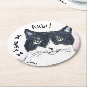 Alibi Cat Paper Untersetzer (Angewinkelt)