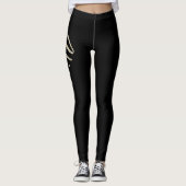 Alica white gold Handwriting Hose Leggings (Vorderseite)