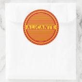 Alicante City Pride Emblem – Spanish Identity Runder Aufkleber (Tasche)