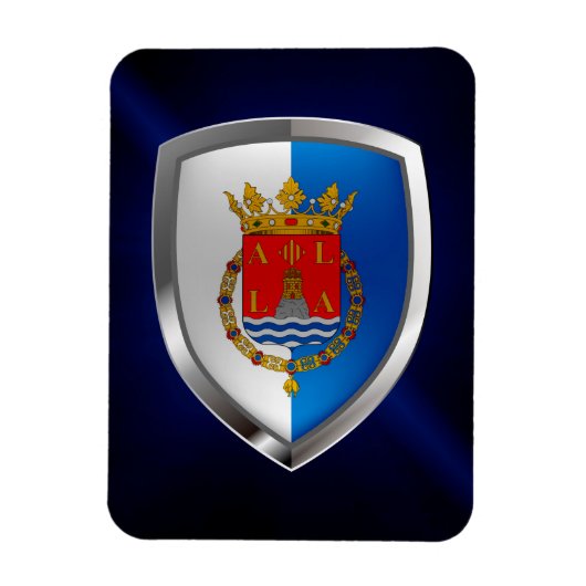 Alicante Metallic Emblem Magnet (Vertikal)