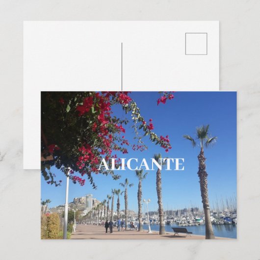 Alicante Postkarte (Vorne/Hinten)
