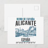 Alicante Postkarte (Vorne/Hinten)