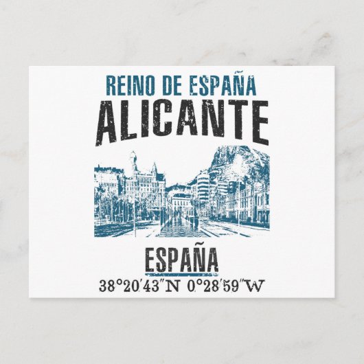 Alicante Postkarte (Vorderseite)