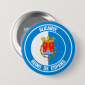 Alicante Round Emblem Button (Vorne & Hinten)