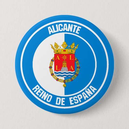 Alicante Round Emblem Button (Vorderseite)