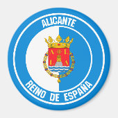 Alicante Round Emblem Magnet (Vorne)