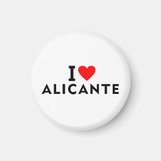 Alicante Spain love city heart like travel Magnet