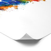 Alicante Spain Skyline Poster (Ecke)