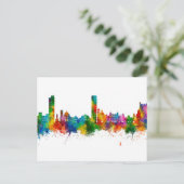 Alicante Spain Skyline Postkarte (Stehend Vorderseite)