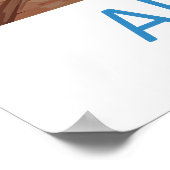 Alicante Spain Travel Poster Vintage Ski National (Ecke)