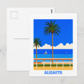 Alicante Spanien Beach View Travel Postkarte (Vorne/Hinten)