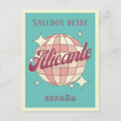 Alicante Spanien España Retro Vintage Postkarte (Vorderseite)