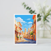 Alicante Spanien Kunst, Dichtung und Musik Postkarte (Stehend Vorderseite)